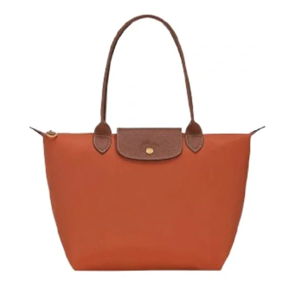 Longchamp Le Pliage Original Medium Nylon Tote Bag Brick - Picture 1 of 13
